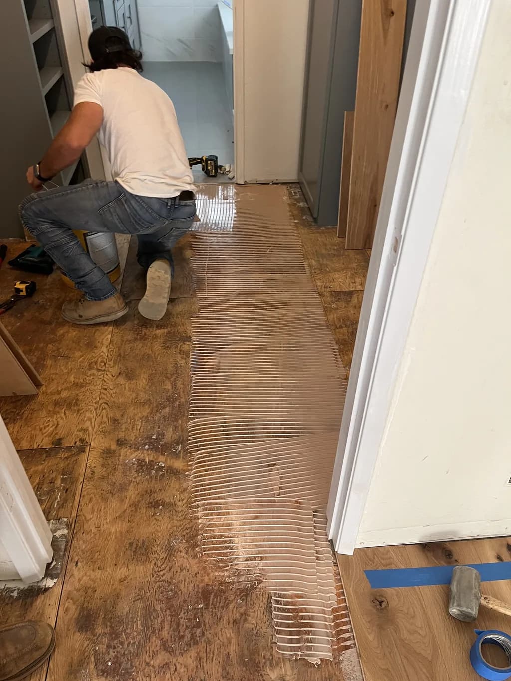 Hardwood — Installation in Progress