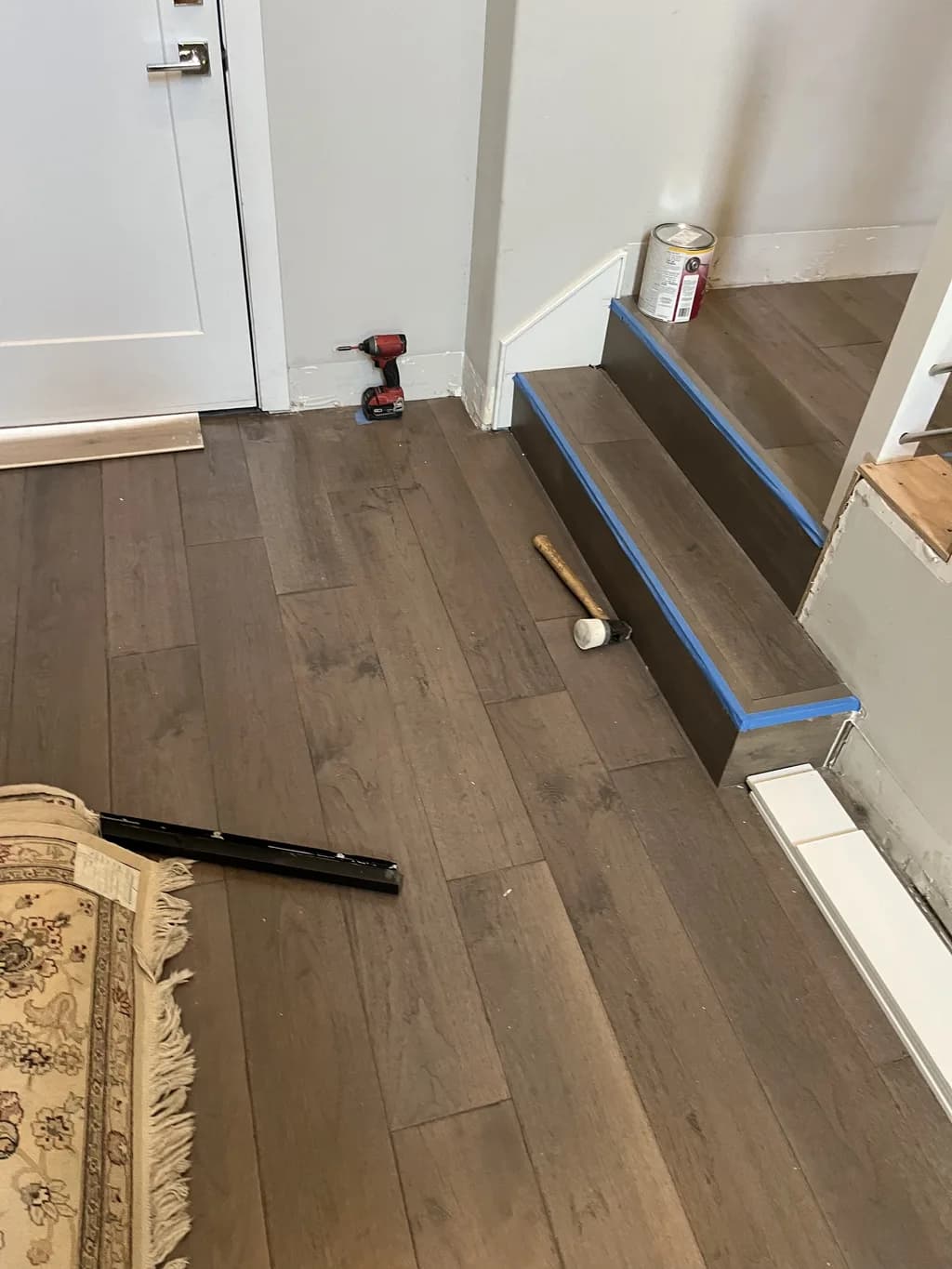 Hardwood — Installation in Progress