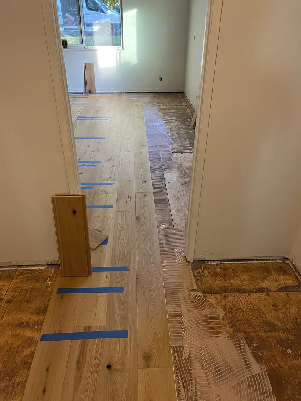 Hardwood — Installation in Progress