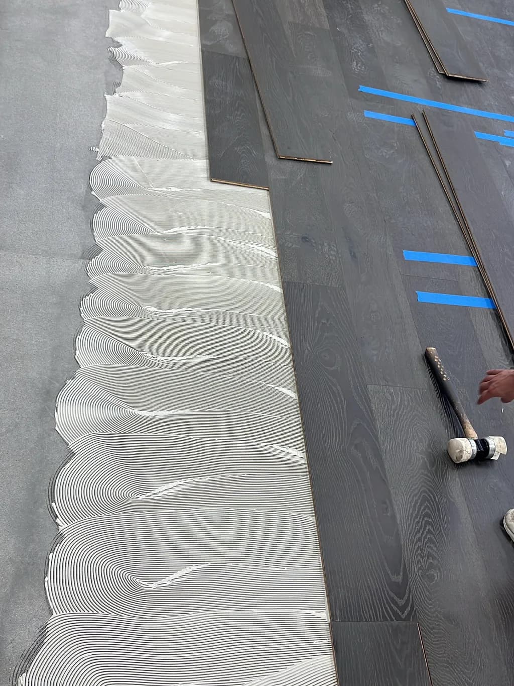 Hardwood — Installation in Progress