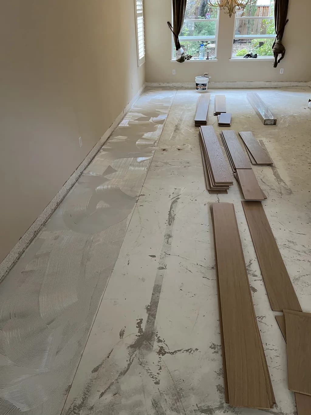 Hardwood — Installation in Progress