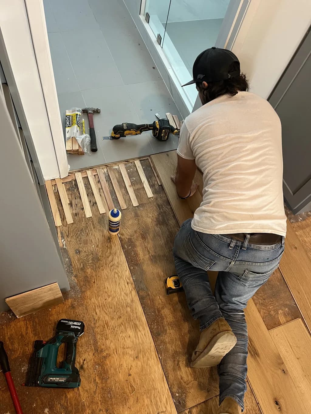 Hardwood — Installation in Progress