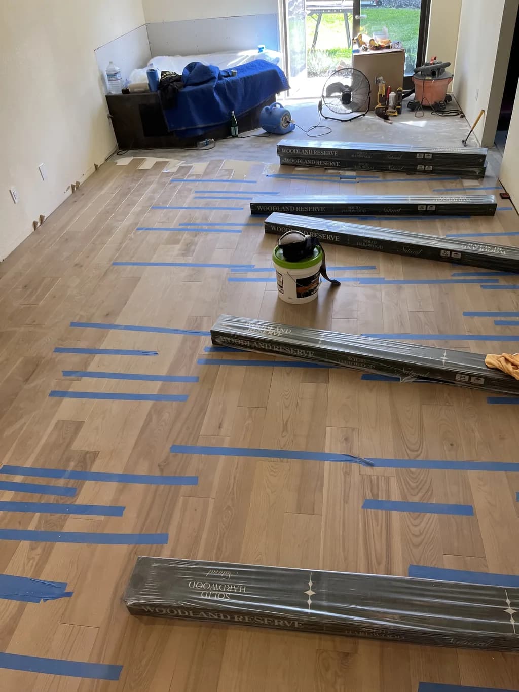 Hardwood — Installation in Progress